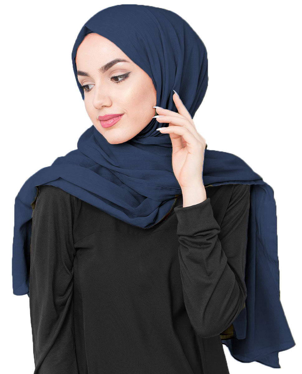 Poseidon Cotton Voile Scarf