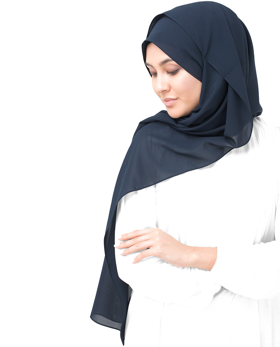 Mood Indigo Poly Georgette Scarf