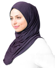 Gentian Violet Viscose Jersey Scarf