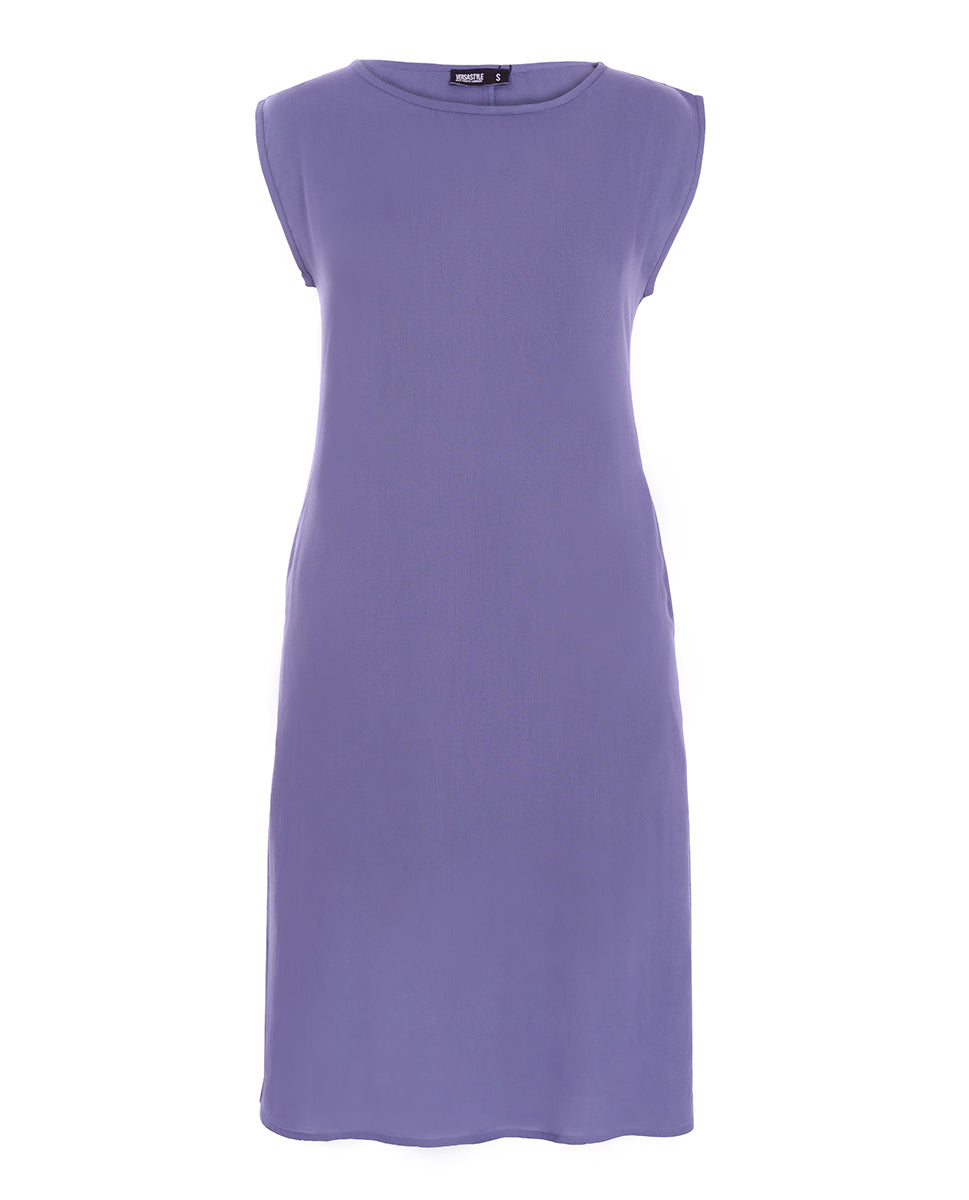 Coronet Blue Rayon Slip Dress