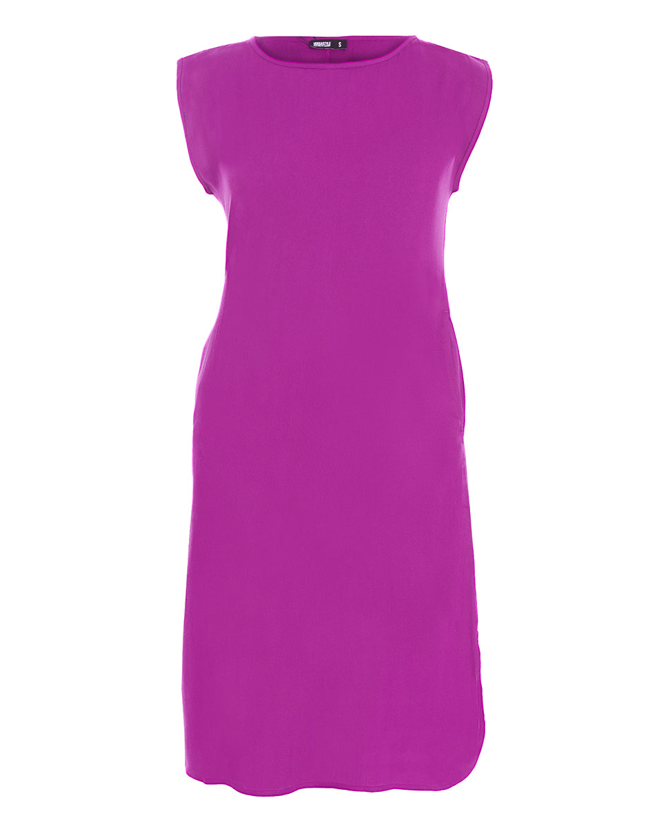 Plum Rayon Slip Dress