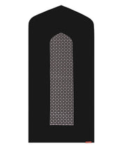 Black Mashrabiya Arch Shaped Prayer Mat Rug