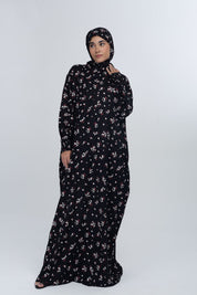 Black Floral Salah Dress
