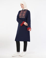Fringes & Flare Embroidered Blue Top