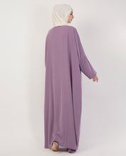 Purple Open Abaya
