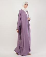 Purple Open Abaya