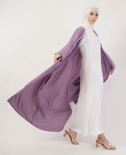Purple Open Abaya