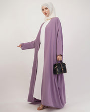 Purple Open Abaya
