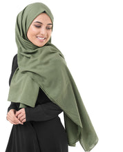 Olive Drab Cotton Voile