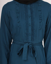 Belted Teal Top