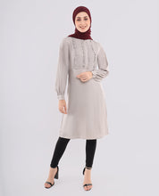 Pebble Grey Frilled Top