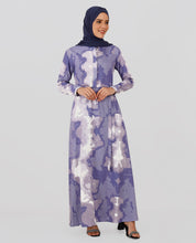 Lilac Blush Belted Abaya