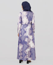 Lilac Blush Belted Abaya