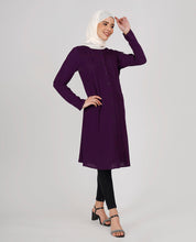 Purple Love Ladder Lace Shirt Top