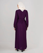 Vivacious Violet Belted Abaya
