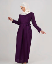 Vivacious Violet Belted Abaya