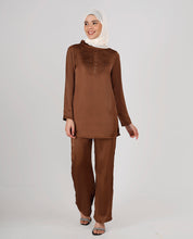 Rich Chocolate Premium Satin Co-Ord Set