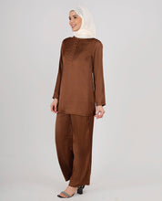 Rich Chocolate Premium Satin Co-Ord Set
