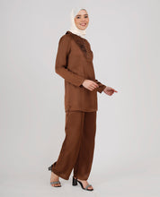 Rich Chocolate Premium Satin Co-Ord Set