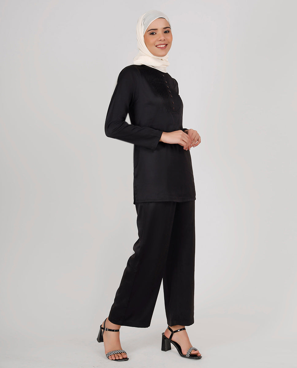Black Beauty Premium Satin Co-Ord Set