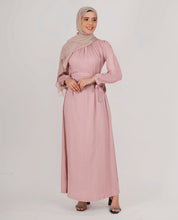 Perfect Peach Belted Abaya
