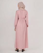 Perfect Peach Belted Abaya