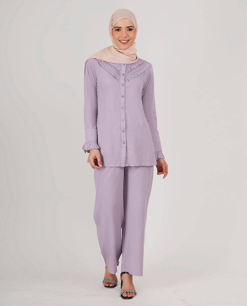 Lilac Rush Frilled Co-Ord Set