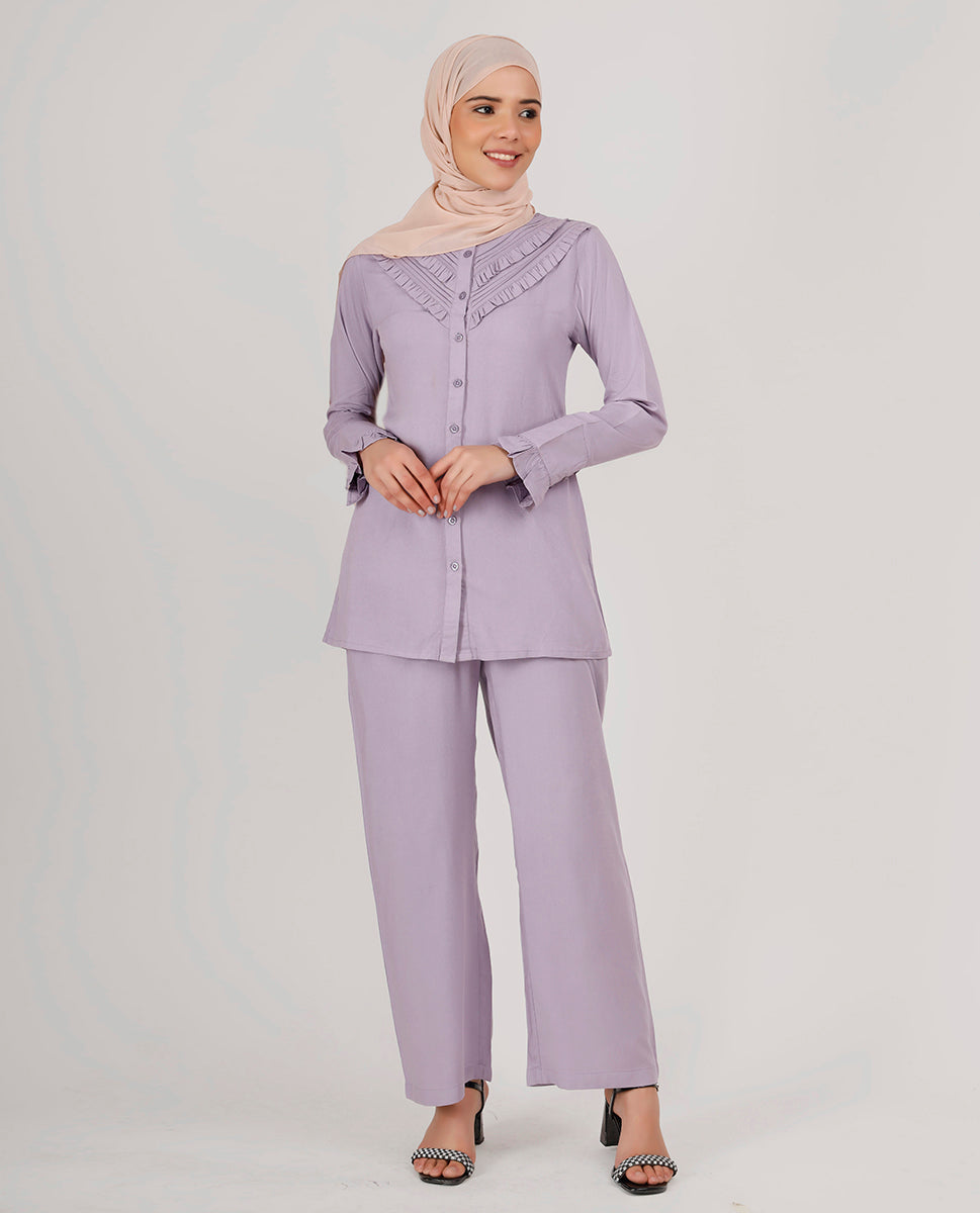 Lilac Rush Frilled Co-Ord Set