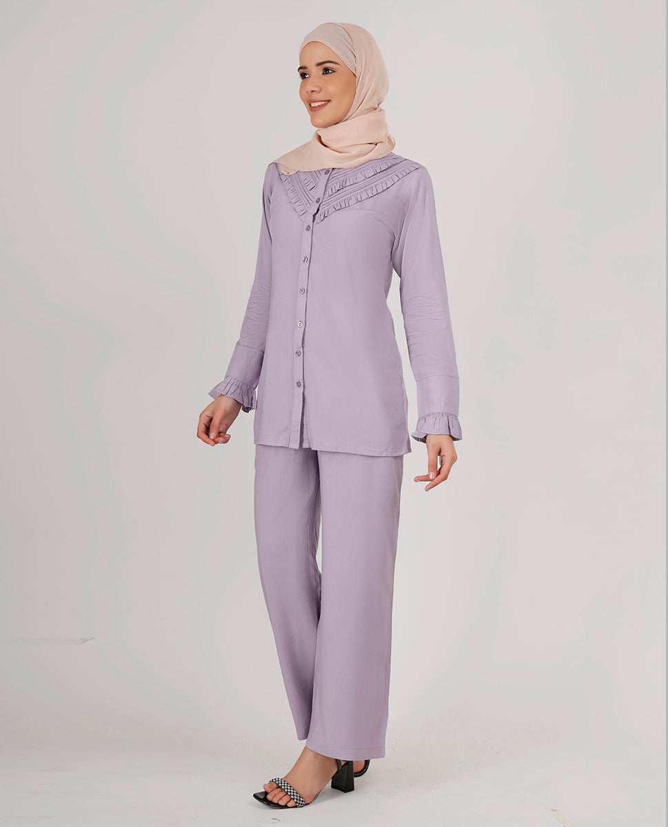 Lilac Rush Frilled Co-Ord Set