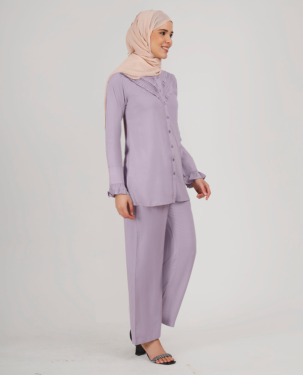 Lilac Rush Frilled Co-Ord Set