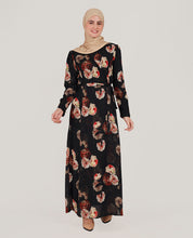 Spring Bloom Belted Georgette Abaya