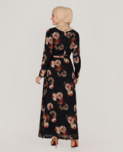 Spring Bloom Belted Georgette Abaya