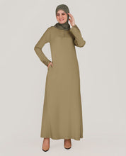 Exquisite Embroidery Olive Green Rayon Abaya