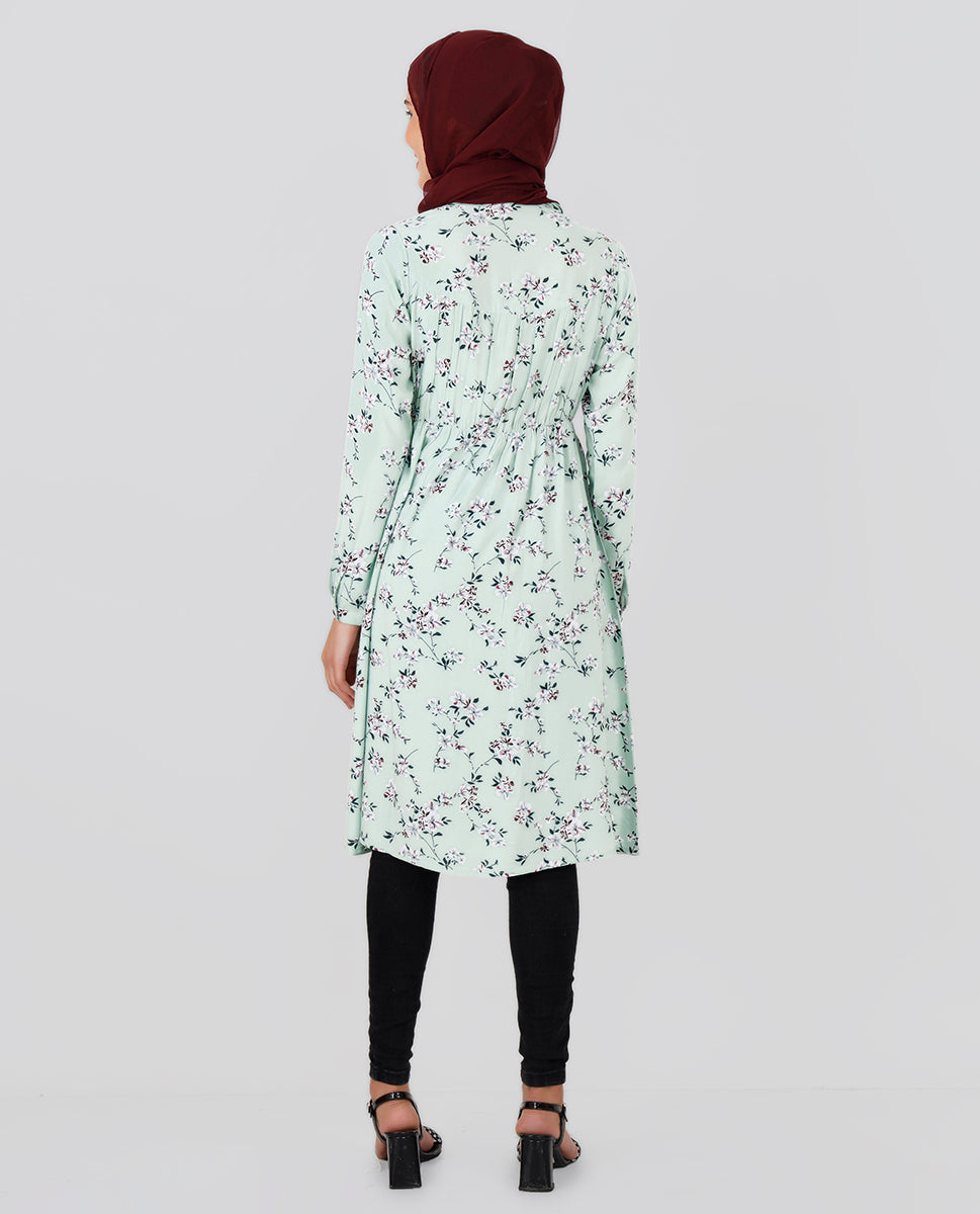 Mint Green Elastic Waist Top