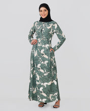 Sage Green Belted Abaya