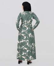 Sage Green Belted Abaya