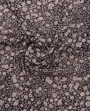 Pirate Black Floral Chiffon Scarf