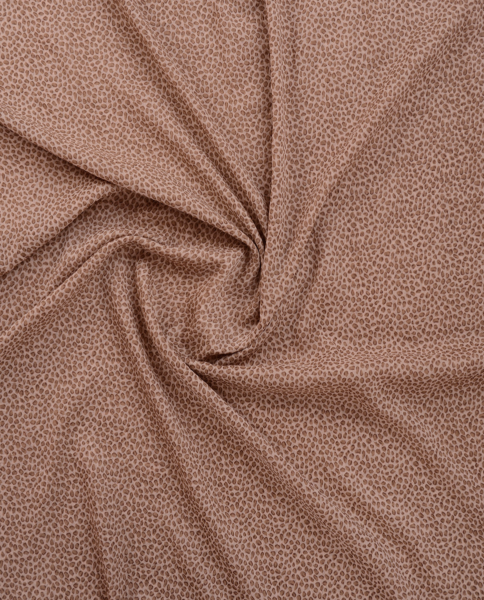 Gilded Beige Printed Chiffon Scarf
