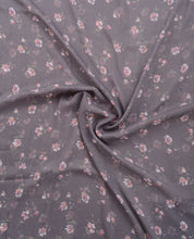 Ultimate Gray Floral Chiffon Scarf