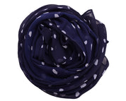 Pageant Blue Printed Georgette Scarf