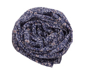 Bellwether Blue Floral Chiffon Scarf