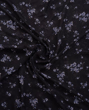 Black Beauty Floral Georgette Scarf