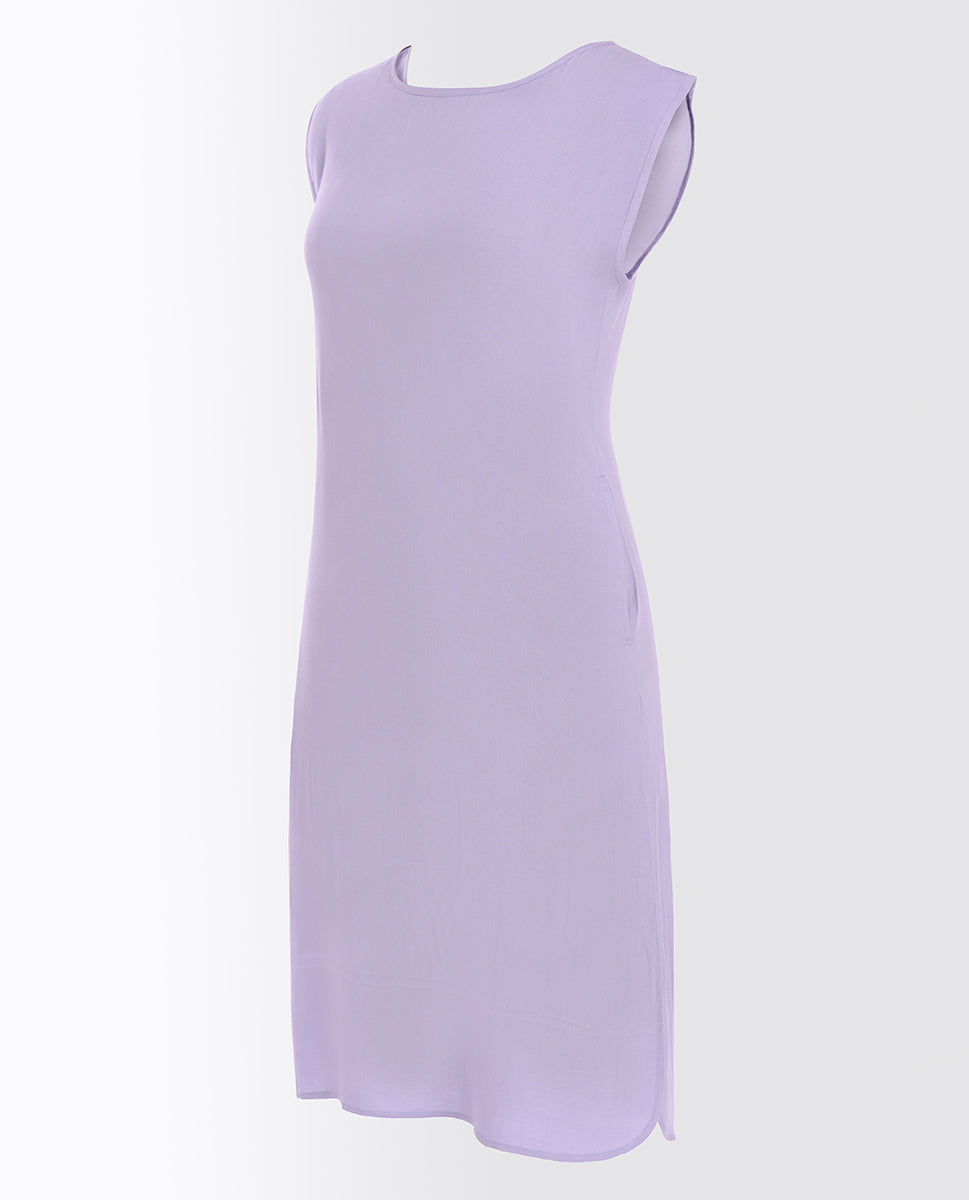 Ballad Blue Rayon Slip Dress