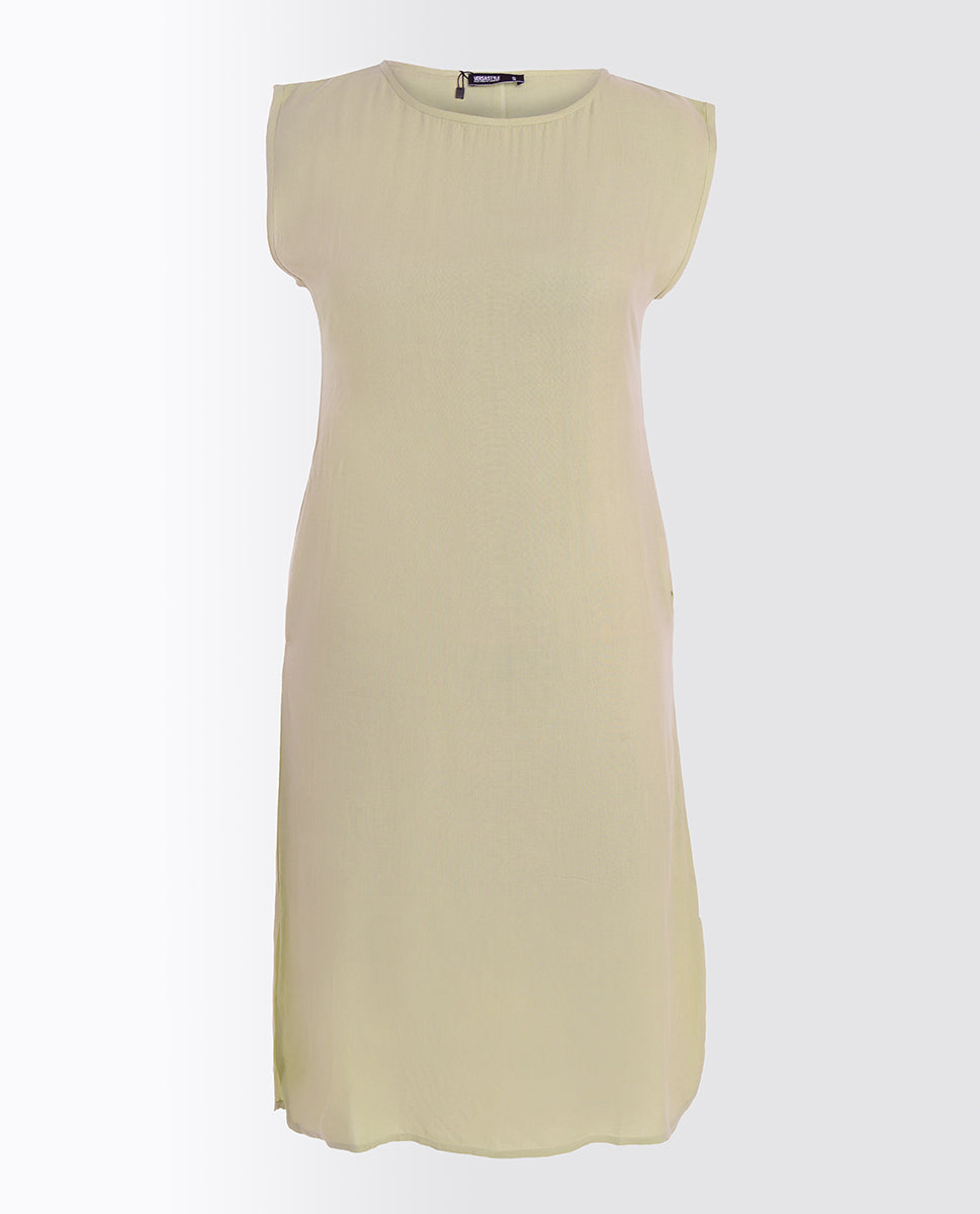 Cameo Green Rayon Slip Dress