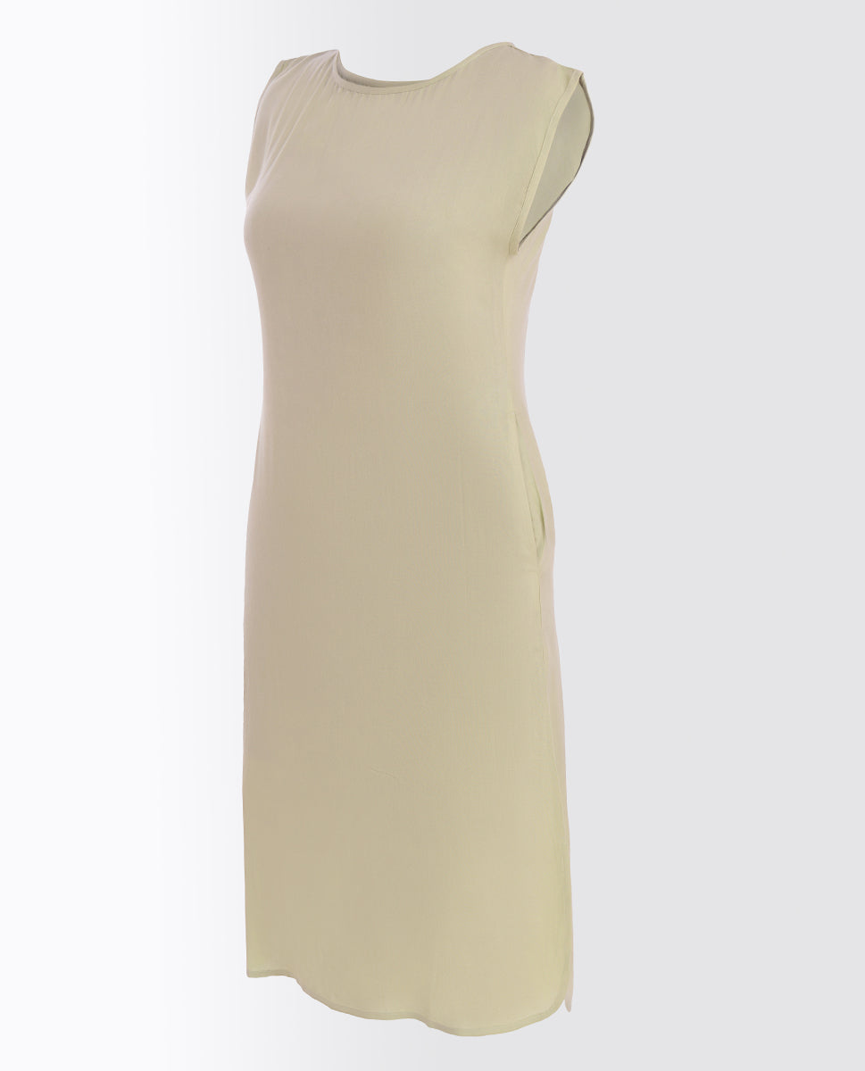 Cameo Green Rayon Slip Dress