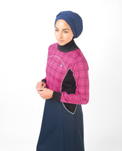 Rose Checked Print Jilbab
