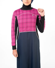 Rose Checked Print Jilbab