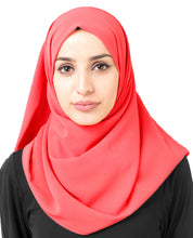 Calypso Coral Poly Georgette Scarf