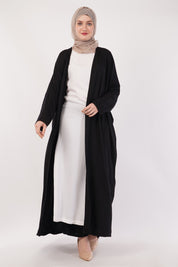 Black Open Abaya