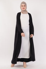 Black Open Abaya